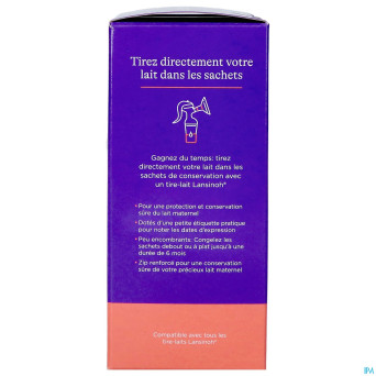 Lansinoh sachet conservation lait maternel50 40056