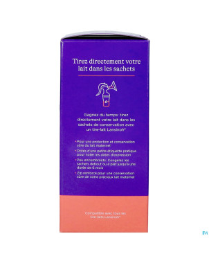 Lansinoh sachet conservation lait maternel50 40056