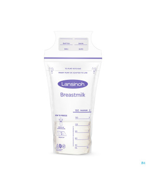 Lansinoh sachet conservation lait maternel50 40056