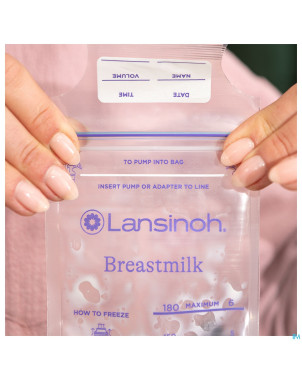 Lansinoh sachet conservation lait maternel50 40056