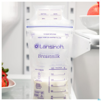 Lansinoh sachet conservation lait maternel50 40056
