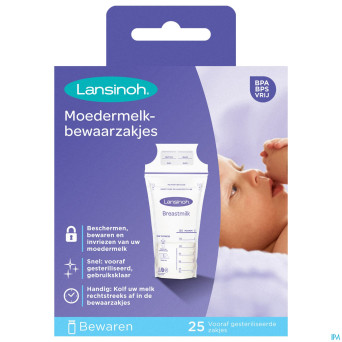 Lansinoh sachet conservation lait maternel25 99205
