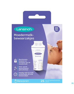 Lansinoh sachet conservation lait maternel25 99205