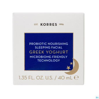 Korres kf yogourt grec prob.soin nuit rec.nour40ml