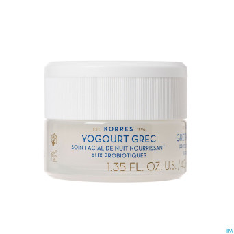 Korres kf yogourt grec prob.soin nuit rec.nour40ml