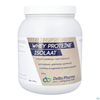 Whey proteine isolaat chocolat    900g deba