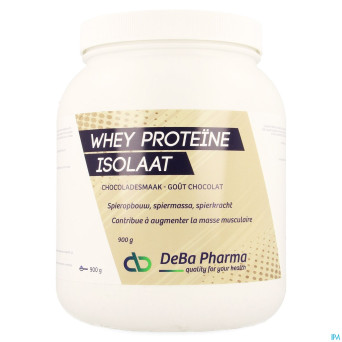 Whey proteine isolaat chocolat    900g deba