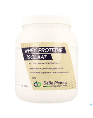 Whey proteine isolaat chocolat    900g deba