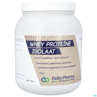 Whey proteine isolaat chocolat    900g deba