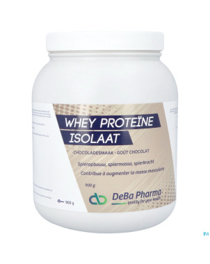 Whey proteine isolaat chocolat    900g deba
