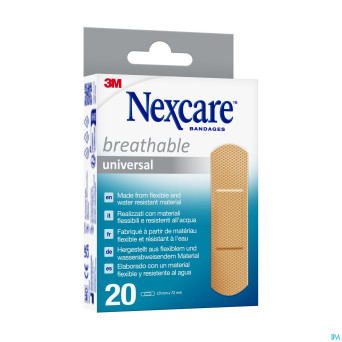 Nexcare 3m breath.univ.19x72mm strips 20 n0320ns-0
