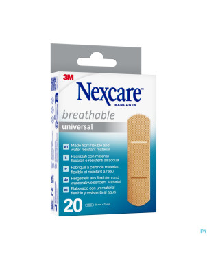 Nexcare 3m breath.univ.19x72mm strips 20 n0320ns-0