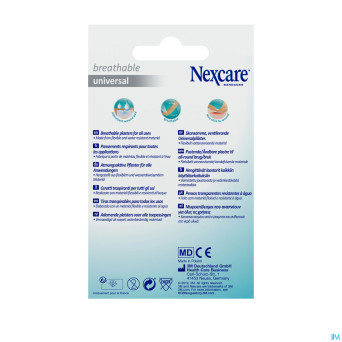 Nexcare 3m breath.univ.19x72mm strips 20 n0320ns-0