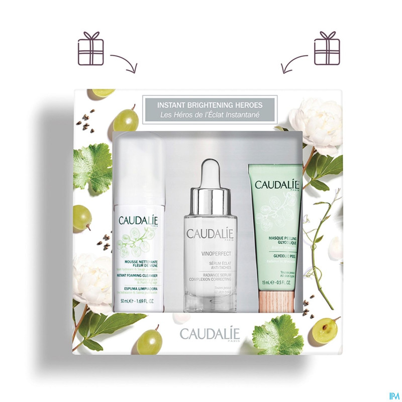 Caudalie coffret vinoperfect heros eclat instante