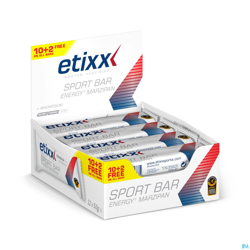 Etixx energy marzipan sport bar    12x50g