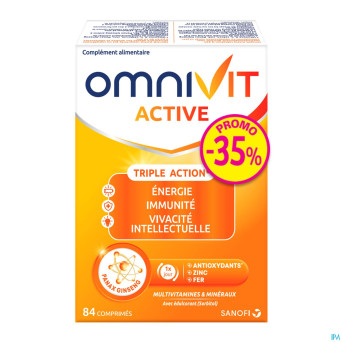 Omnivit active 40mg    comp 84 promo -35%