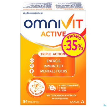 Omnivit active 40mg    comp 84 promo -35%
