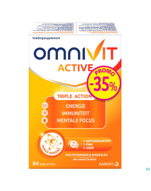 Omnivit active 40mg    comp 84 promo -35%