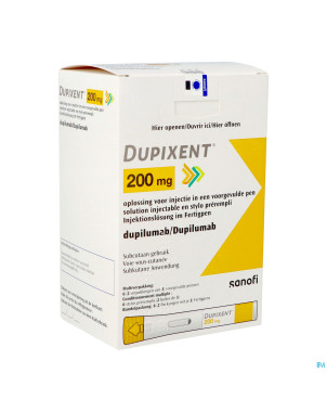 Dupixent 200mg sol inj stylo preremp. 2x3 175mg/ml