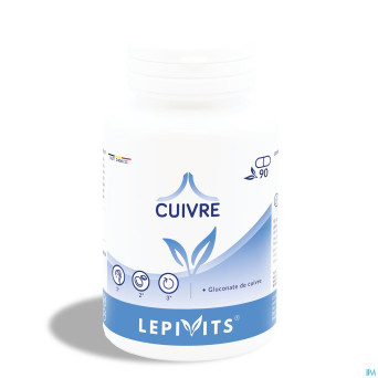 Lepivits cuivre gluconate pot caps 90