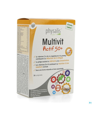 Physalis multivit actif 50+ comp 30