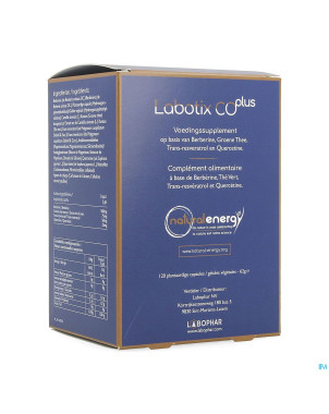Labotix co plus v-caps 120 natural energy labophar
