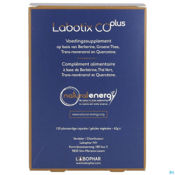 Labotix co plus v-caps 120 natural energy labophar