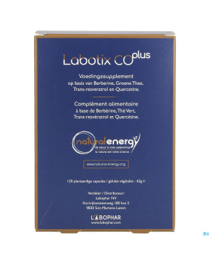 Labotix co plus v-caps 120 natural energy labophar