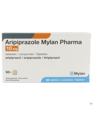 Aripiprazole mylan 10mg comp  98 x 10mg