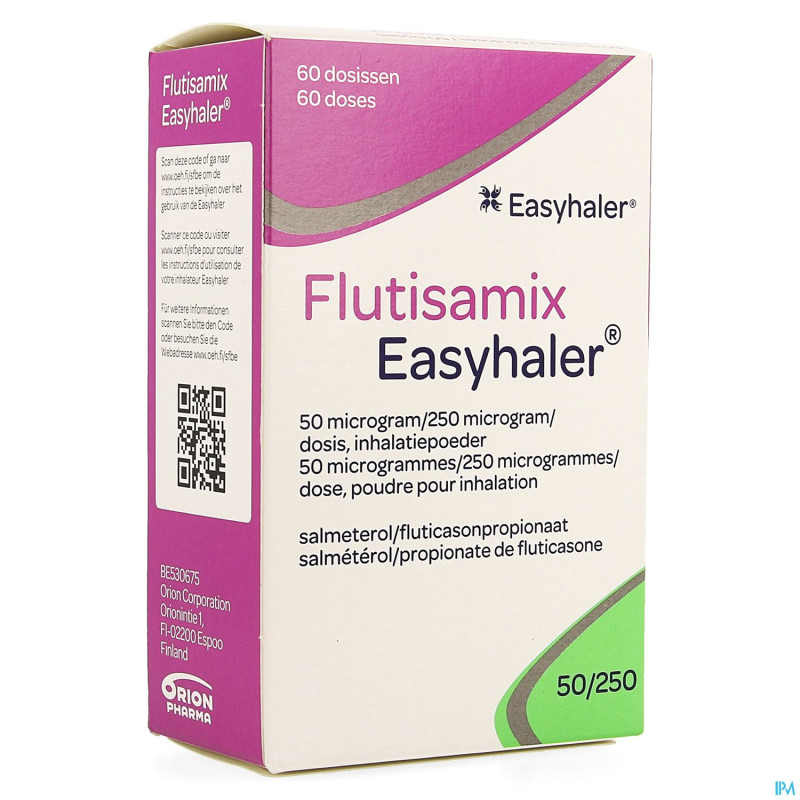 Flutisamix easyhaler 50mcg/250mcg doses 1 x 60