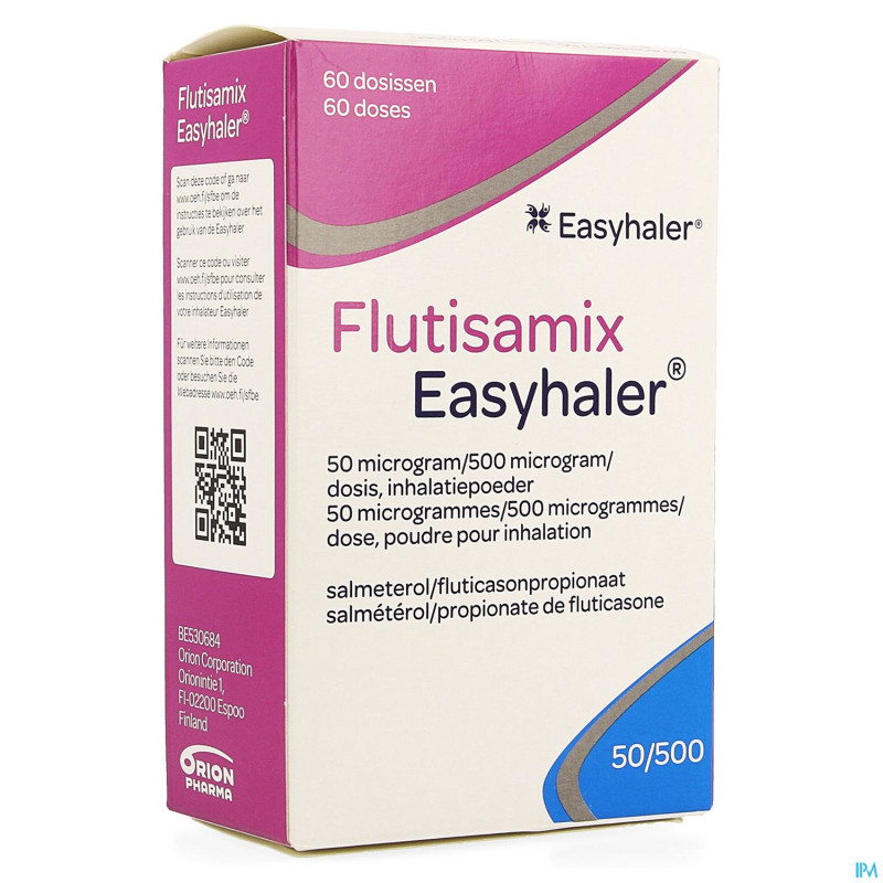 Flutisamix easyhaler 50mcg/500mcg doses 1 x 60