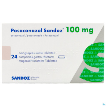 Posaconazol sandoz 100mg gastro resist. comp 2x12