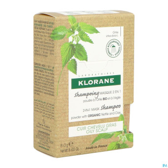 Klorane capil. masque lavant ortie 8x3g