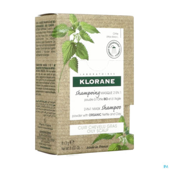 Klorane capil. masque lavant ortie 8x3g