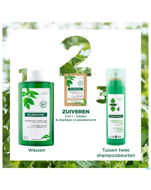 Klorane capil. masque lavant ortie 8x3g