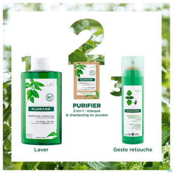 Klorane capil. masque lavant ortie 8x3g