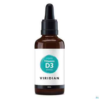 Viridian liquid vitd3 vegan 2000iu 50mcg 50ml