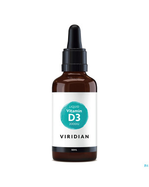 Viridian liquid vitd3 vegan 2000iu 50mcg 50ml