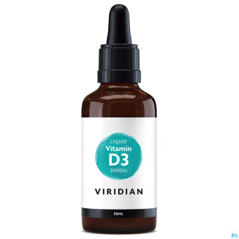 Viridian liquid vitd3 vegan 2000iu 50mcg 50ml