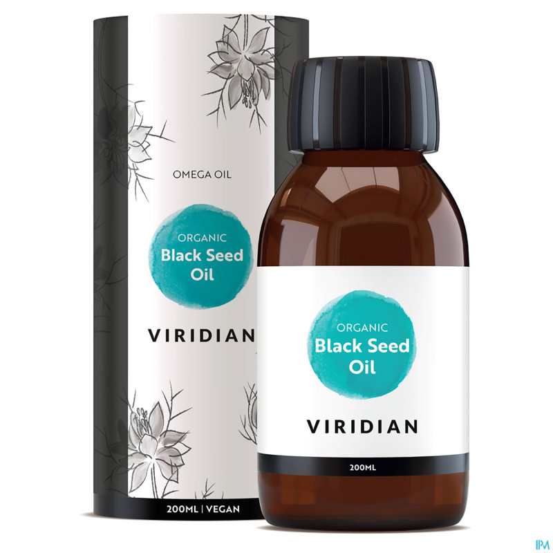 Viridian organic black seed huile 200ml