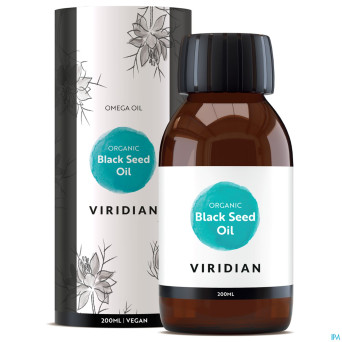 Viridian organic black seed huile 200ml