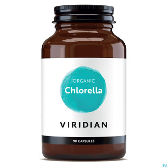 Viridian organic chlorella 400mg v-caps 90