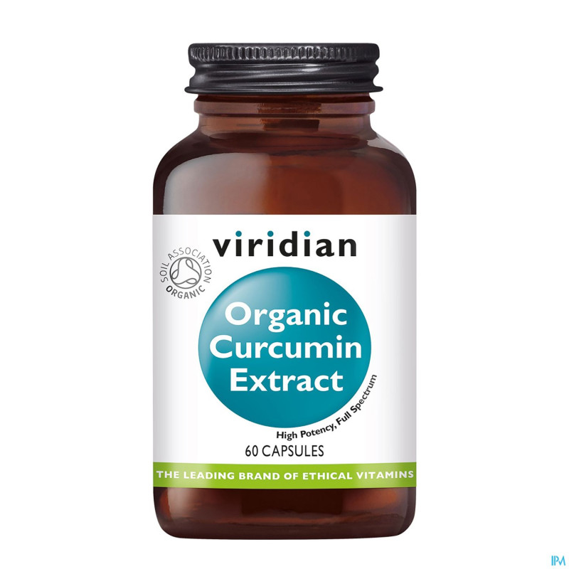 Viridian organic curcumin extract v-caps 60