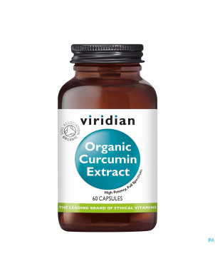 Viridian organic curcumin extract v-caps 60