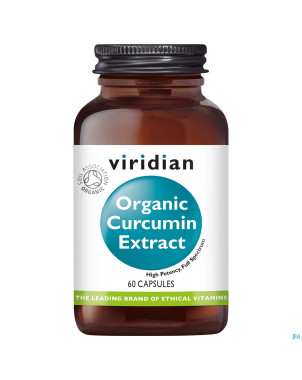 Viridian organic curcumin extract v-caps 60