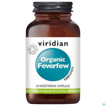 Viridian organic feverfew v-caps 60