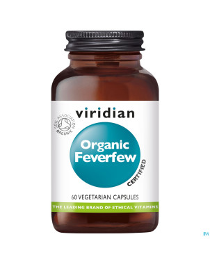 Viridian organic feverfew v-caps 60