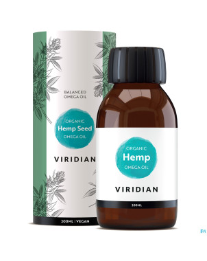 Viridian organic hemp seed oil huile 200ml