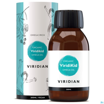 Viridian organic viridikid omega-3 huile 200ml