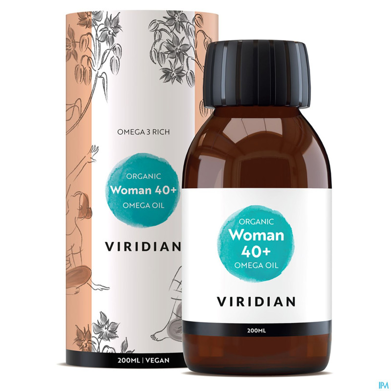 Viridian organic woman 40+ omega huile 200ml